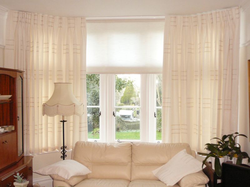 Window Treatments Blinds And Curtains Together 