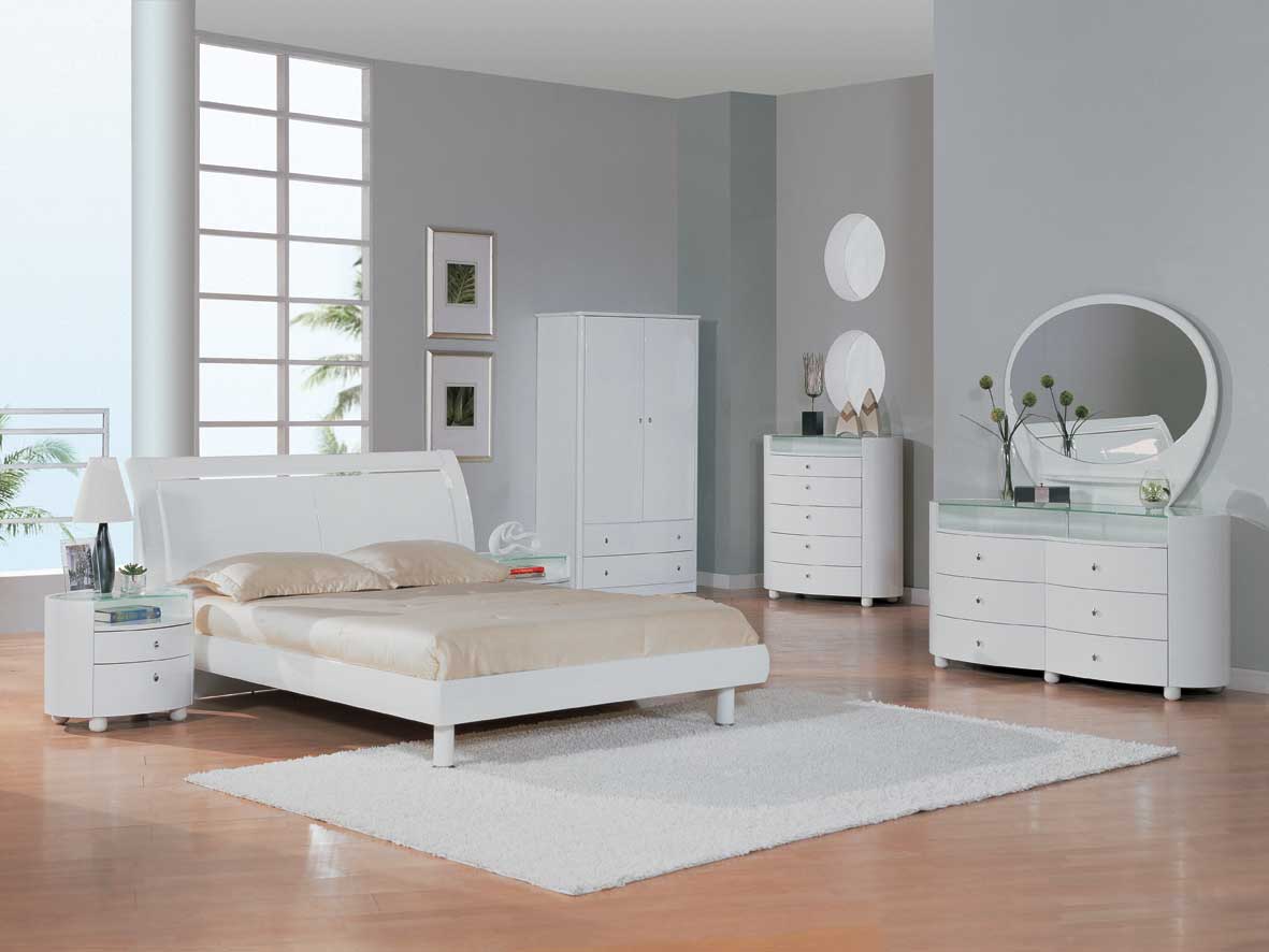 solid wood white bedroom furniture set