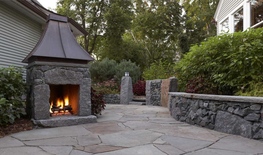 Top 21 Designs for the Outdoor Fireplace  Qnud