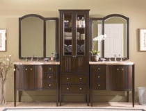 antique-double-sink-bathroom-vanity