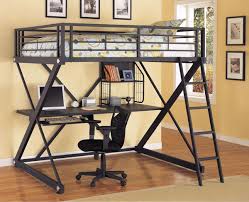Metal Bunk Beds with Desk