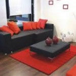 Red and Black Living Room Furniture