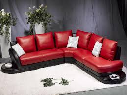 Red and Black Sectional